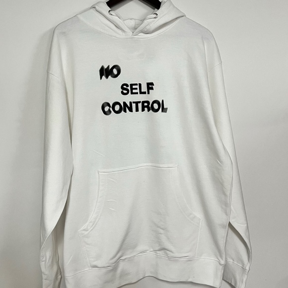 Anti Social Social Club Sweaters - NWOT Anti Social Social Club No Self Control White Hoodie